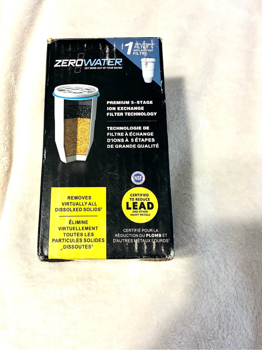 NEW - ONE Zero Water ZR-001 Replacement Filter Premium 5 Stage Ion Exchange